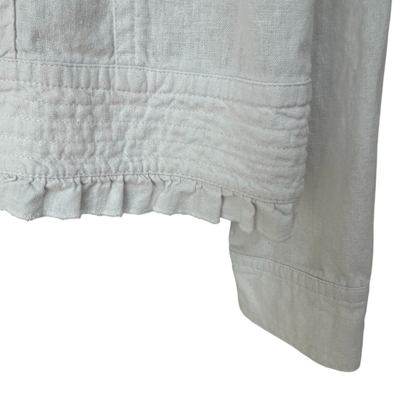 Tribal White Ruffled Long Sleeve Jacket, NWT, 14P - Picture 8 of 11